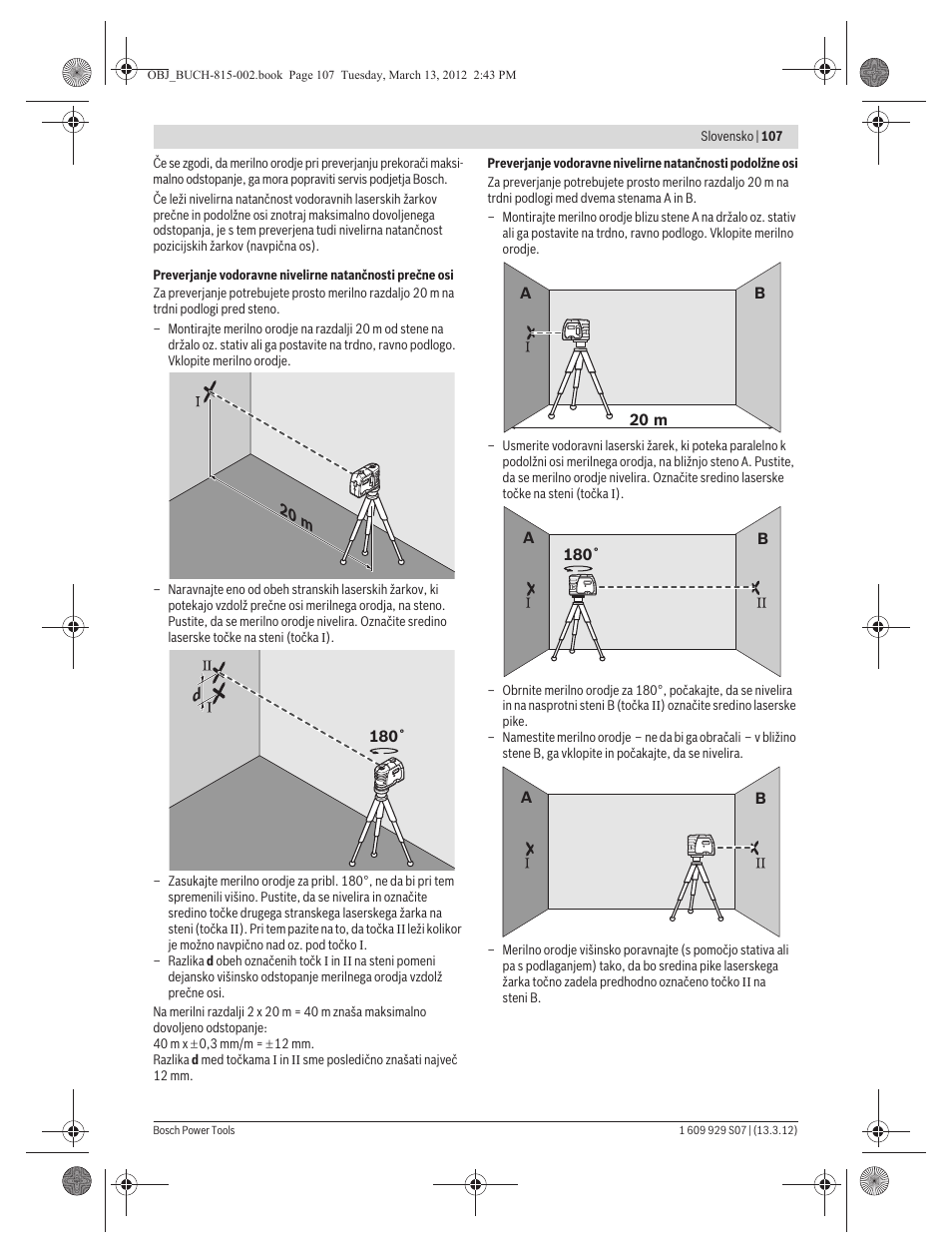 Bosch GPL 5 Professional User Manual | Page 107 / 162