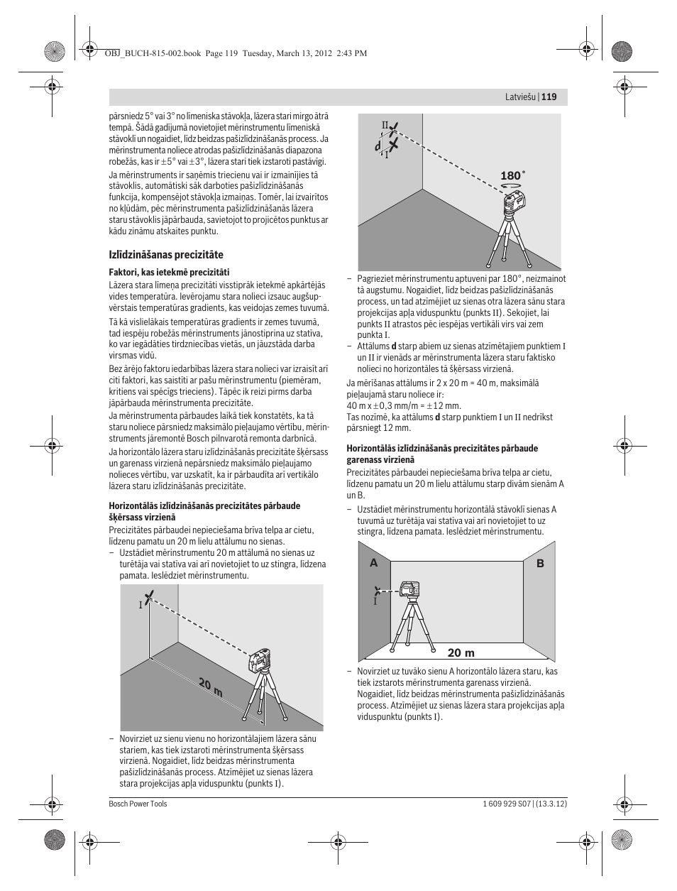 Bosch GPL 5 Professional User Manual | Page 119 / 162