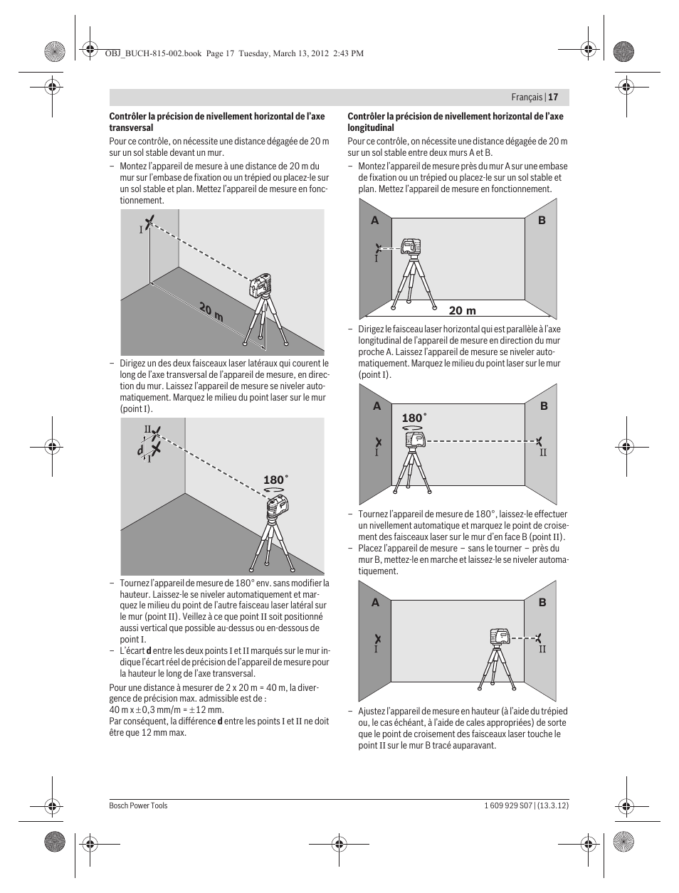 Bosch GPL 5 Professional User Manual | Page 17 / 162