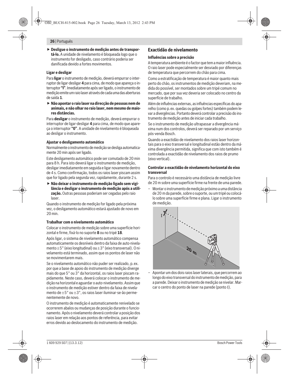 Bosch GPL 5 Professional User Manual | Page 26 / 162