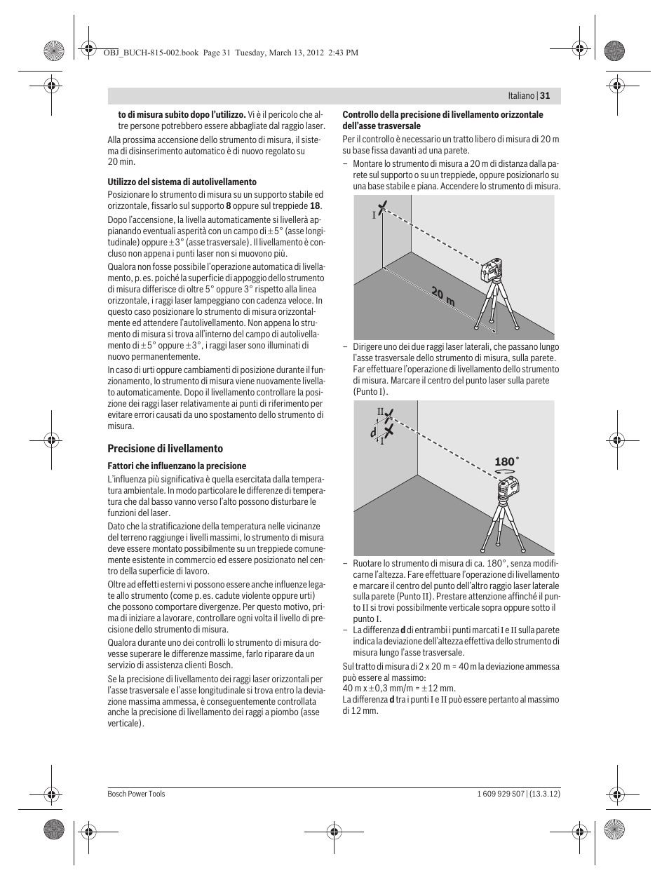 Bosch GPL 5 Professional User Manual | Page 31 / 162