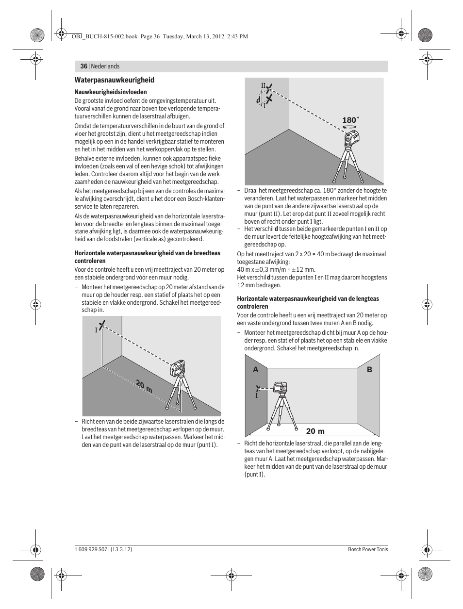 Bosch GPL 5 Professional User Manual | Page 36 / 162