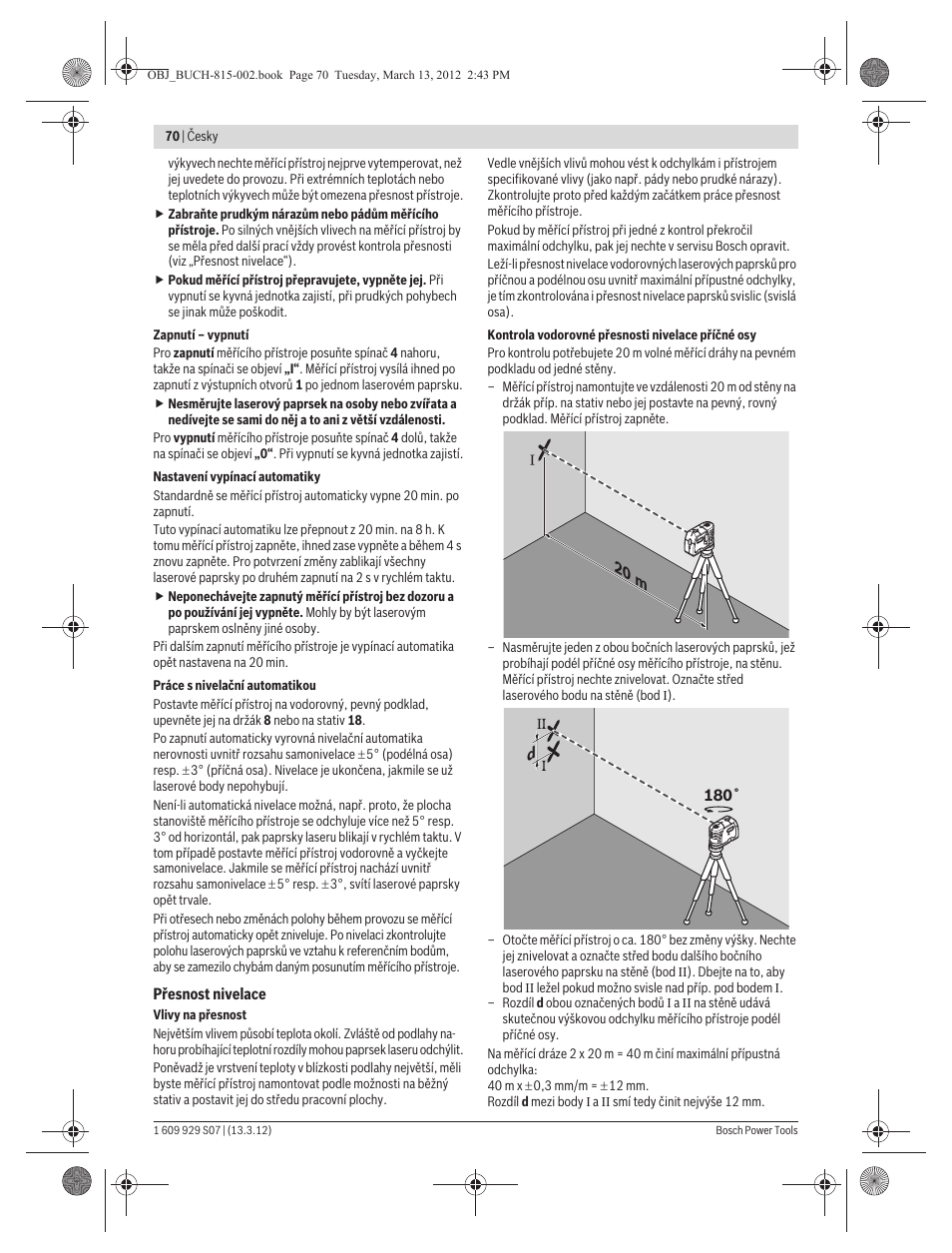 Bosch GPL 5 Professional User Manual | Page 70 / 162
