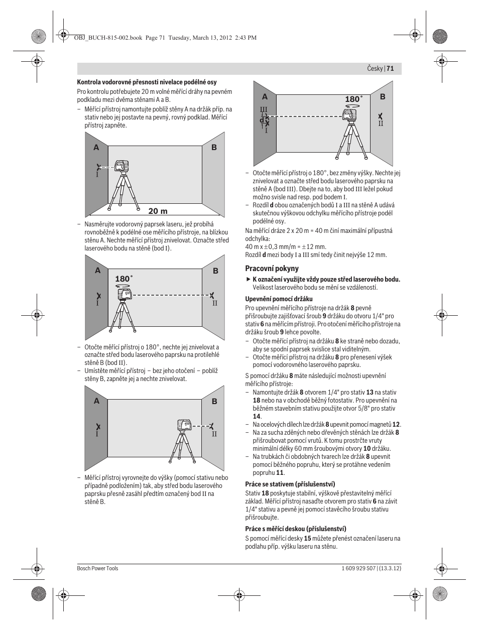 Bosch GPL 5 Professional User Manual | Page 71 / 162