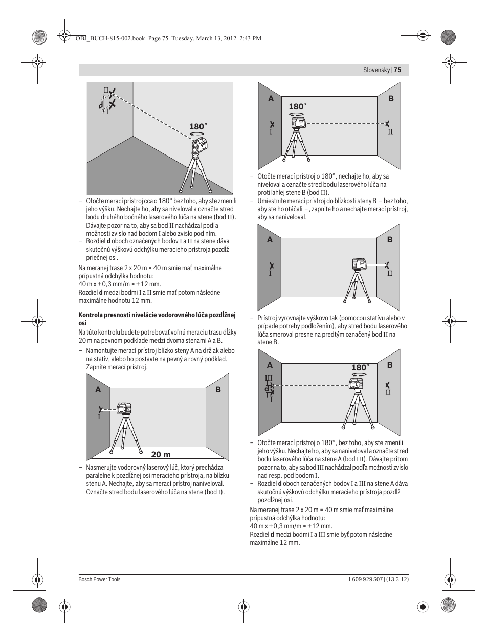 Bosch GPL 5 Professional User Manual | Page 75 / 162