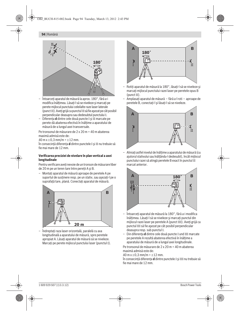 Bosch GPL 5 Professional User Manual | Page 94 / 162