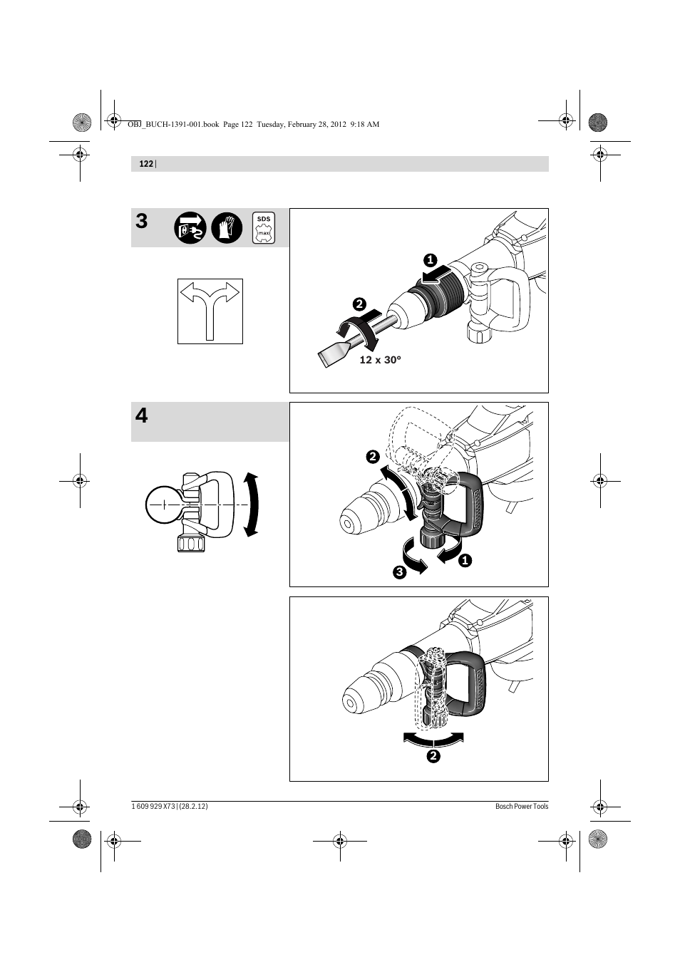 Bosch GSH 11 VC Professional User Manual | Page 122 / 123