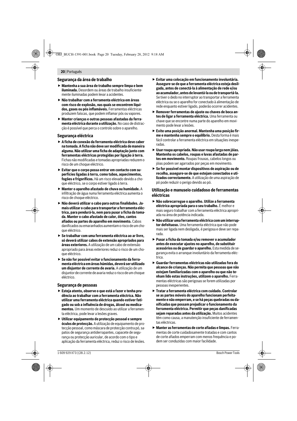 Bosch GSH 11 VC Professional User Manual | Page 20 / 123