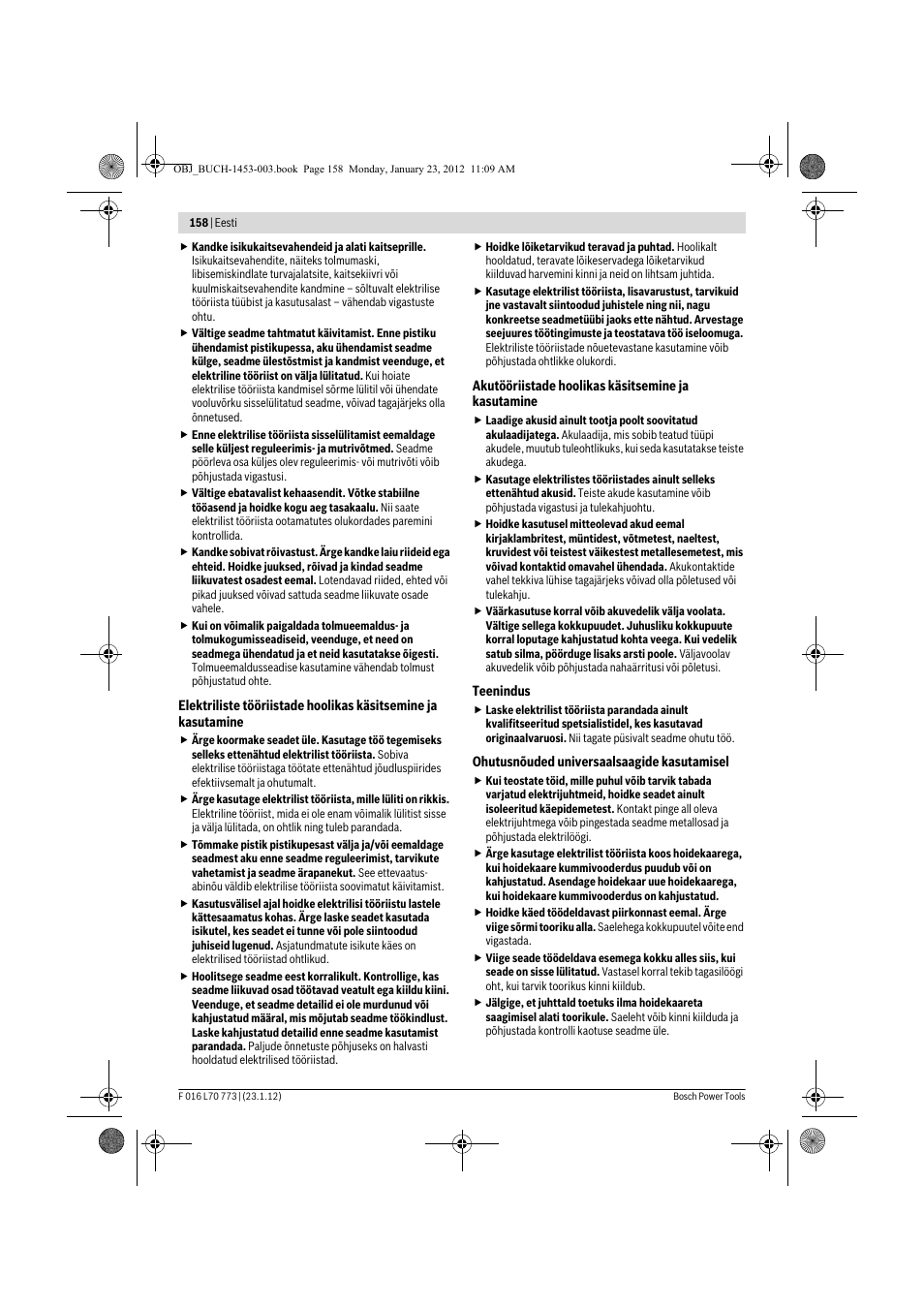 Bosch Keo User Manual | Page 158 / 181