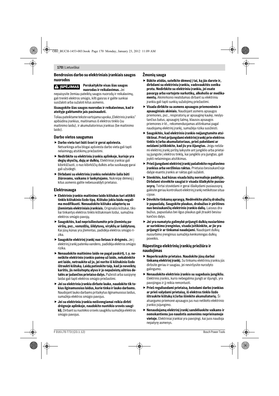 Bosch Keo User Manual | Page 170 / 181