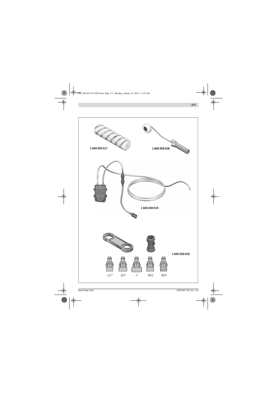 Bosch PPR 250 User Manual | Page 171 / 171