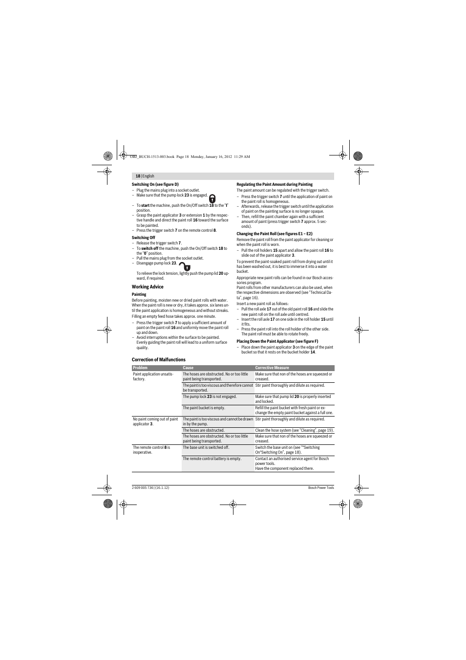 Bosch PPR 250 User Manual | Page 18 / 171