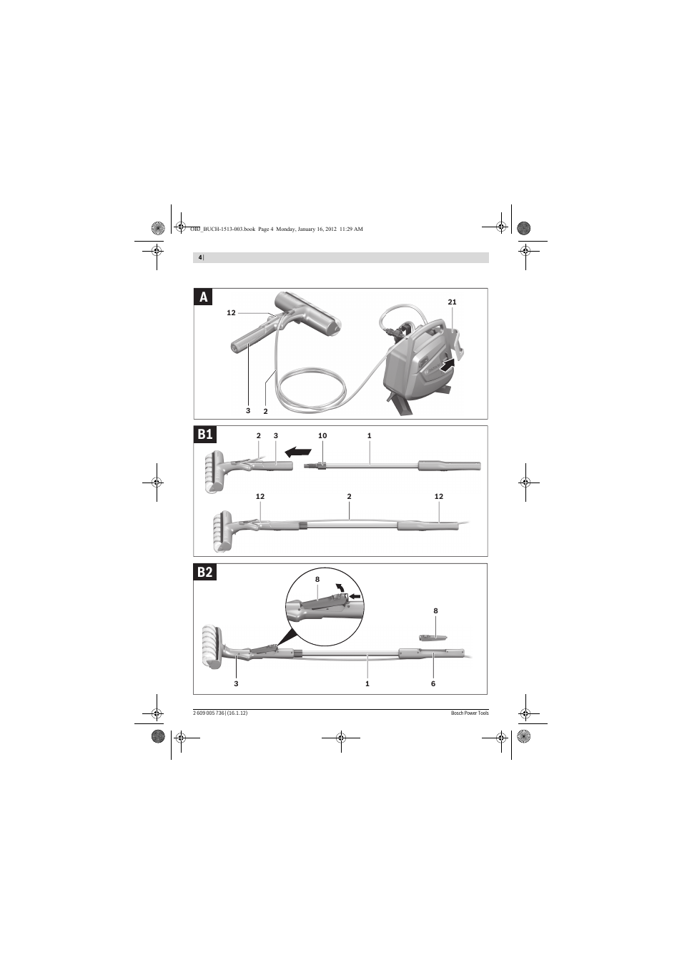 Ab1 b2 | Bosch PPR 250 User Manual | Page 4 / 171
