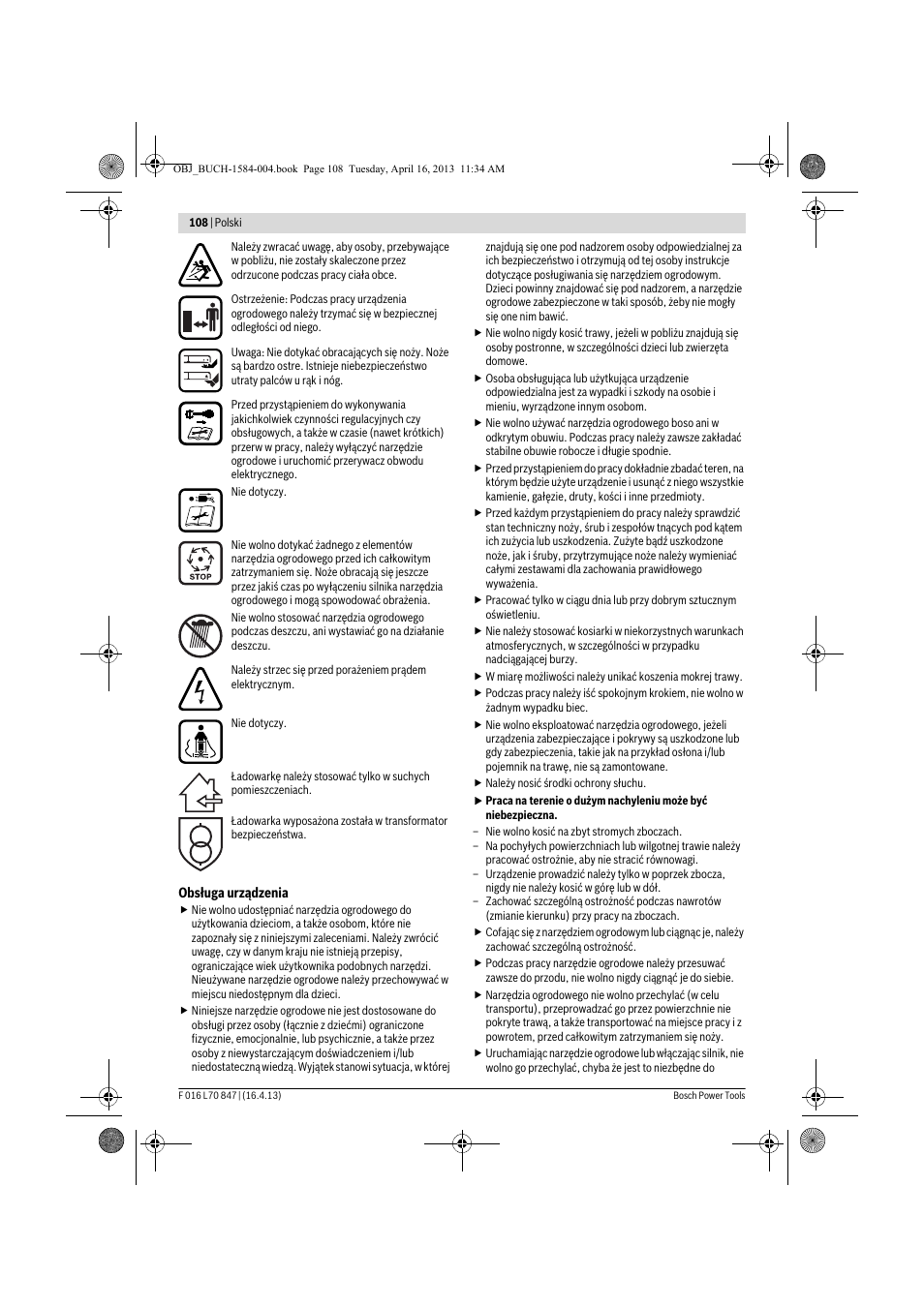 Bosch Rotak 32 LI User Manual | Page 108 / 248