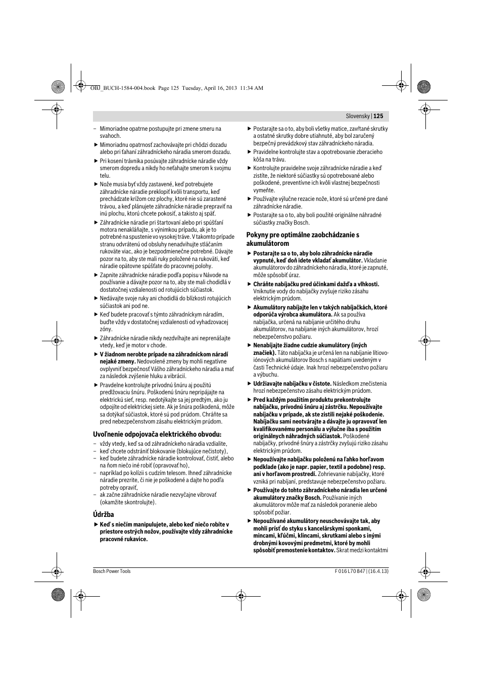 Bosch Rotak 32 LI User Manual | Page 125 / 248