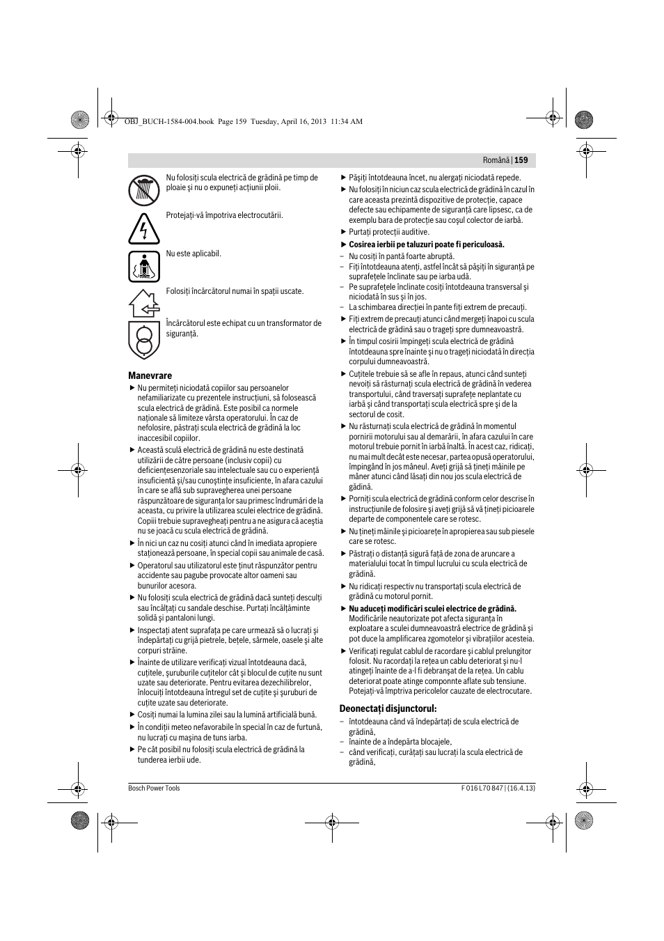 Bosch Rotak 32 LI User Manual | Page 159 / 248