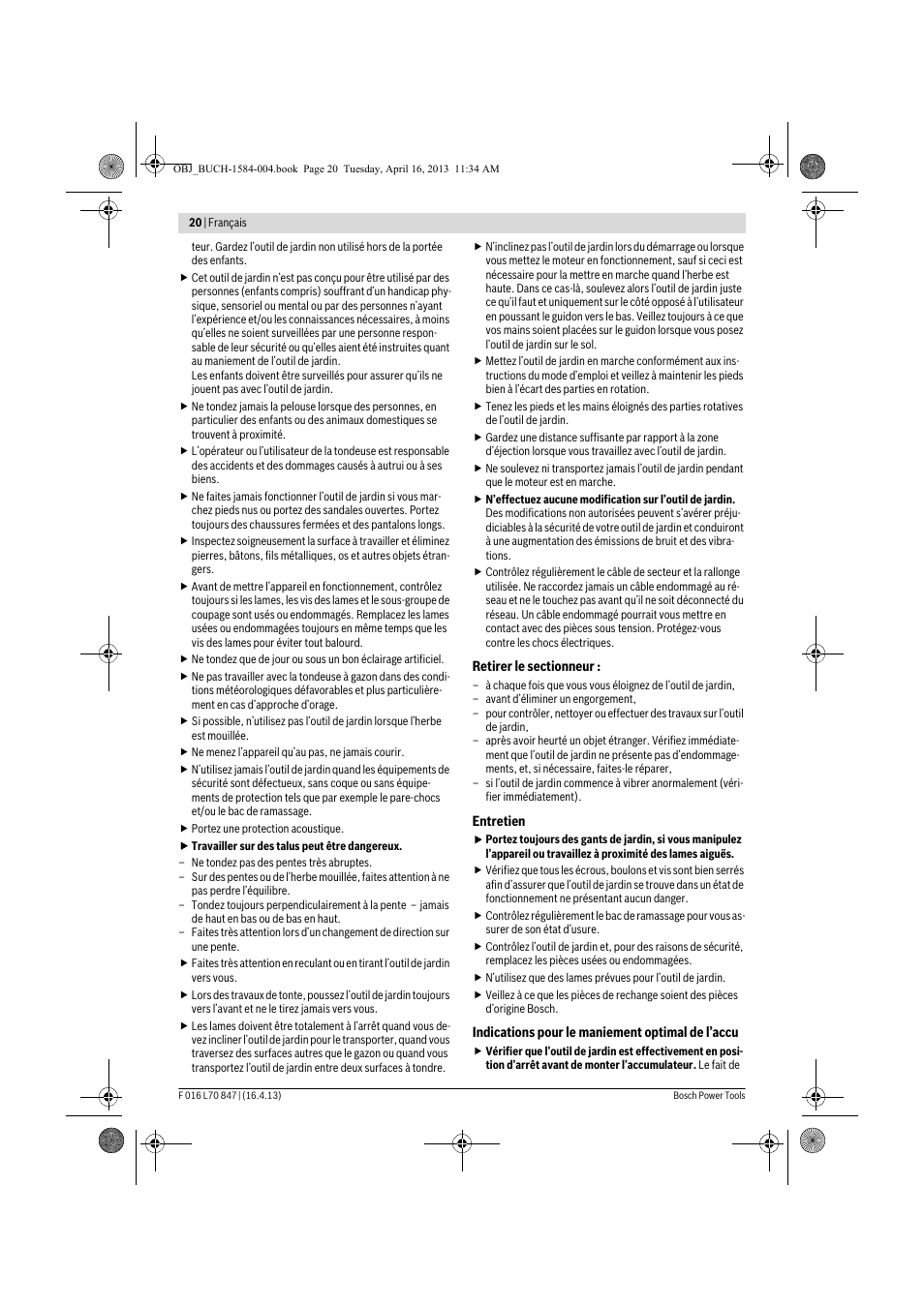 Bosch Rotak 32 LI User Manual | Page 20 / 248