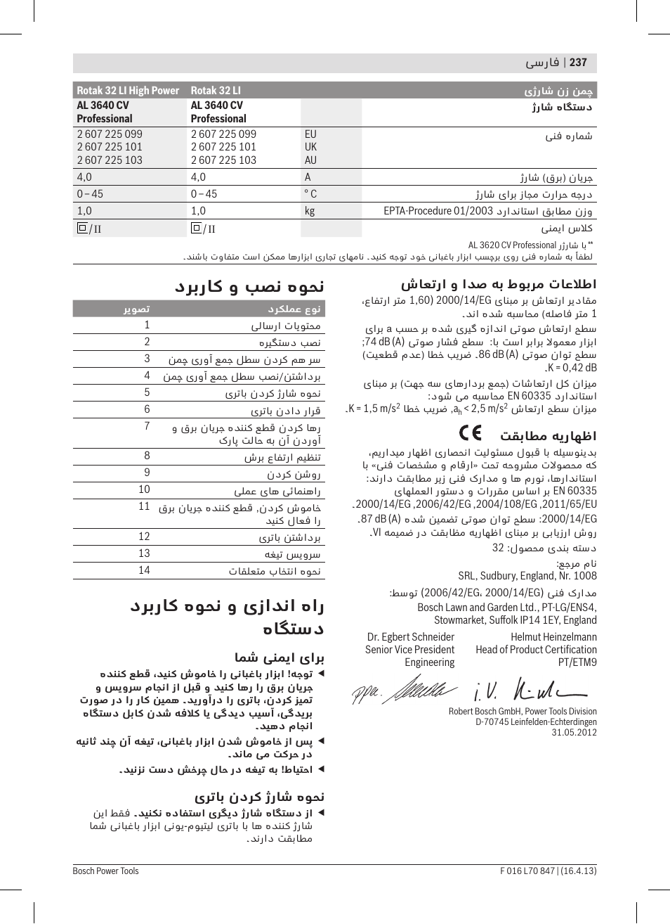دربراک و بصن هوحن, دربراک هوحن و یزادنا هار هاگتسد | Bosch Rotak 32 LI User Manual | Page 237 / 248
