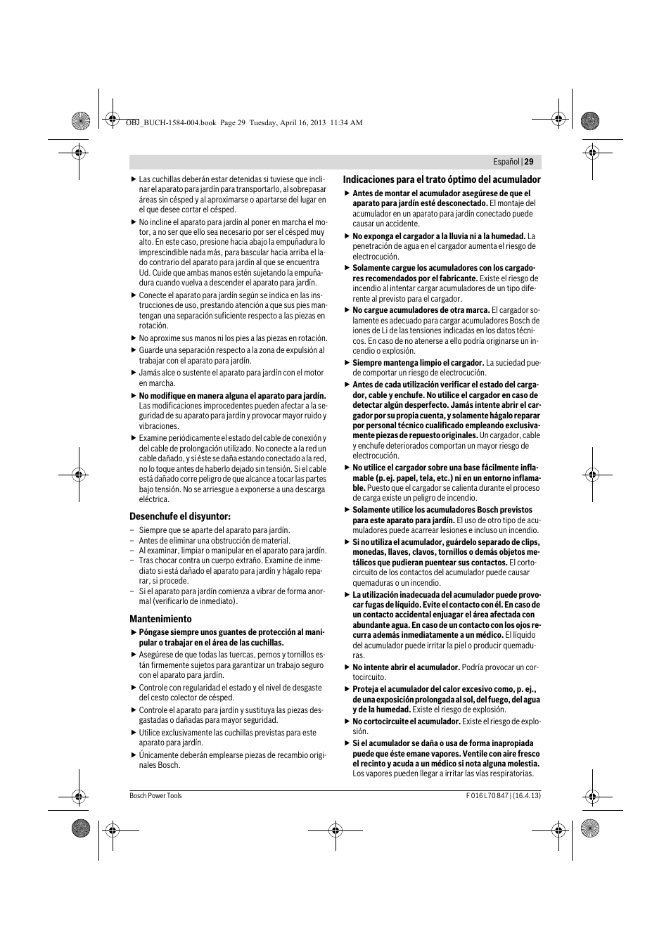 Bosch Rotak 32 LI User Manual | Page 29 / 248