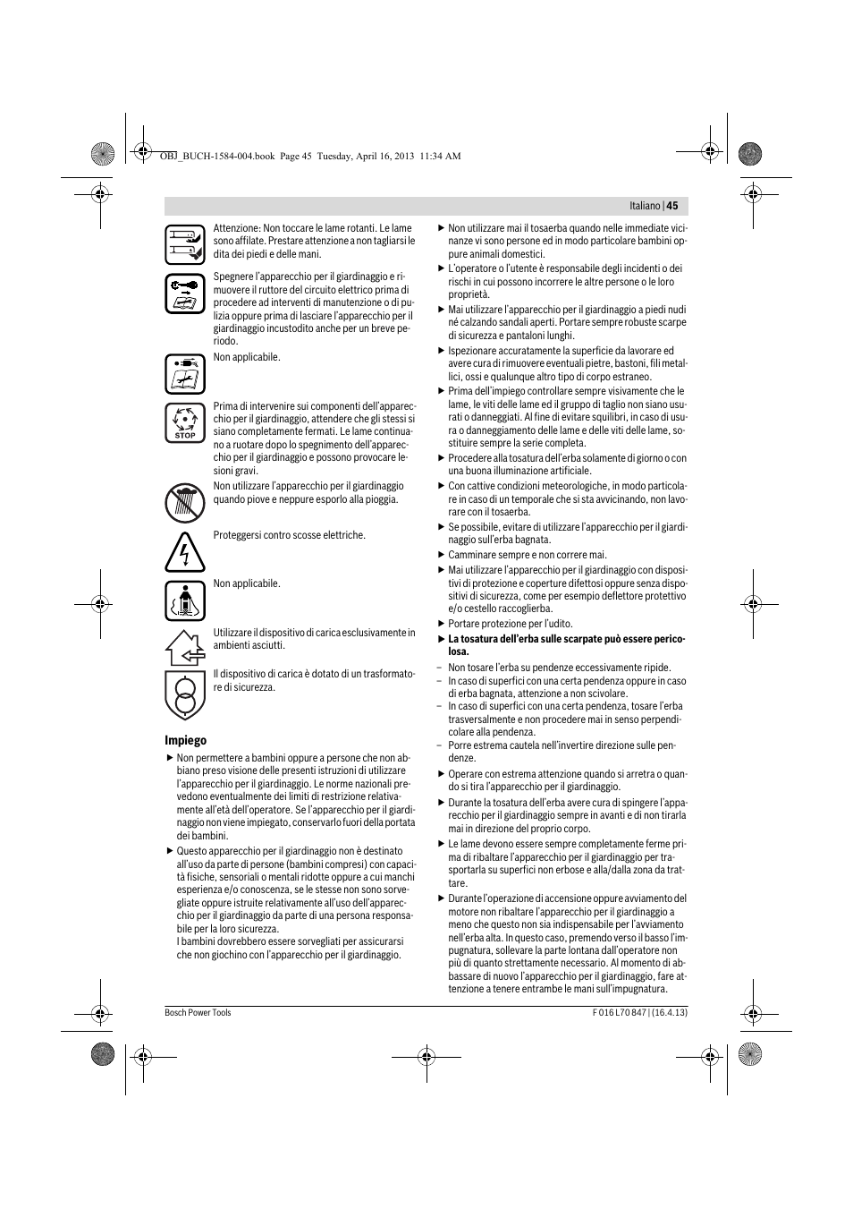 Bosch Rotak 32 LI User Manual | Page 45 / 248