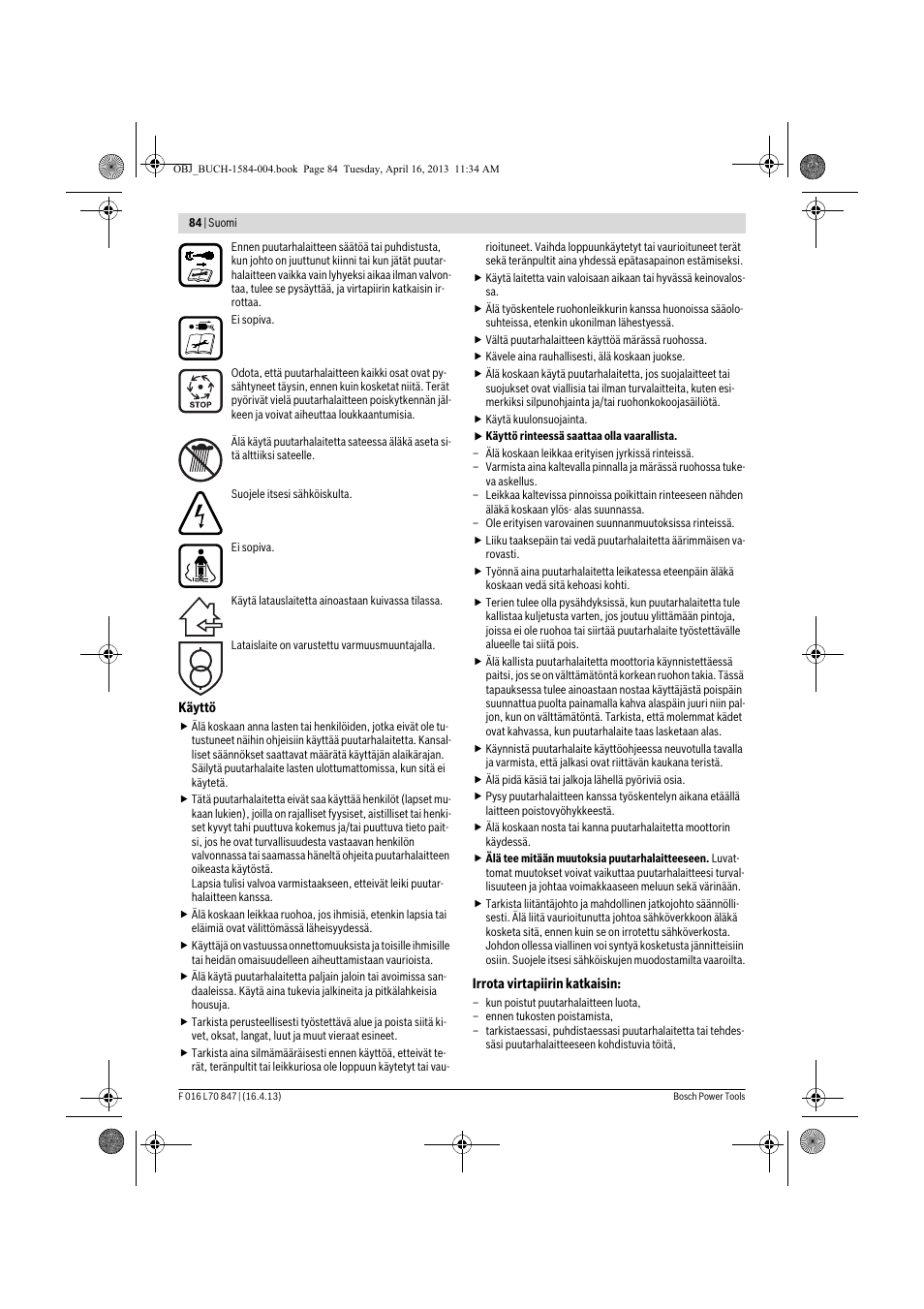 Bosch Rotak 32 LI User Manual | Page 84 / 248