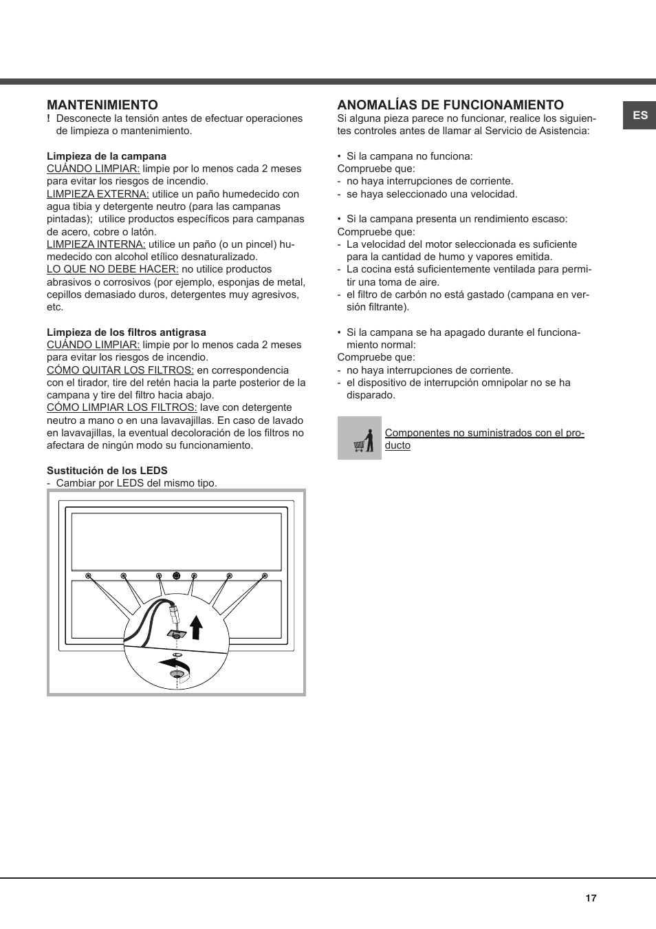 Mantenimiento, Anomalías de funcionamiento | Best CIRRUS User Manual | Page 17 / 40