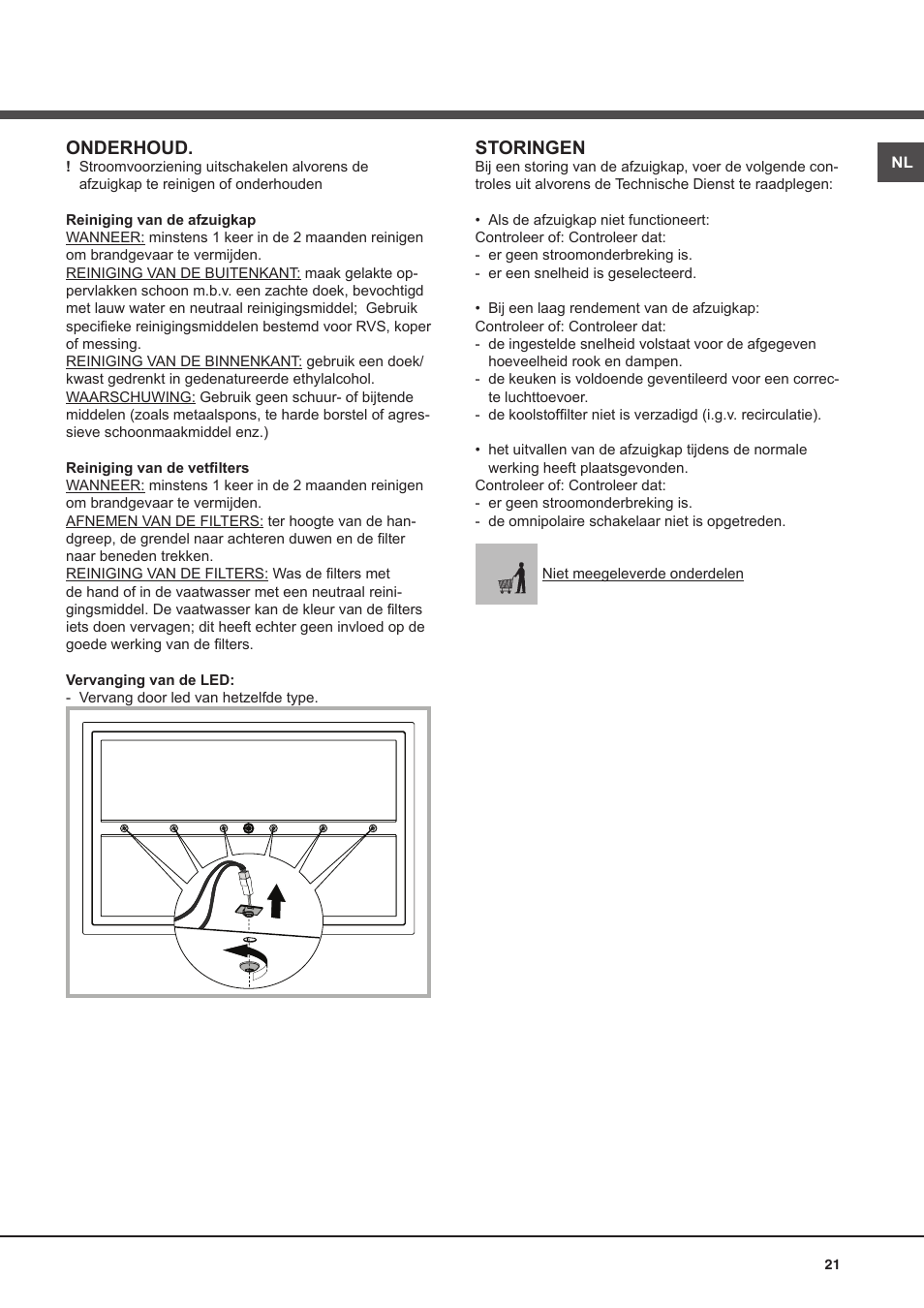 Onderhoud, Storingen | Best CIRRUS User Manual | Page 21 / 40