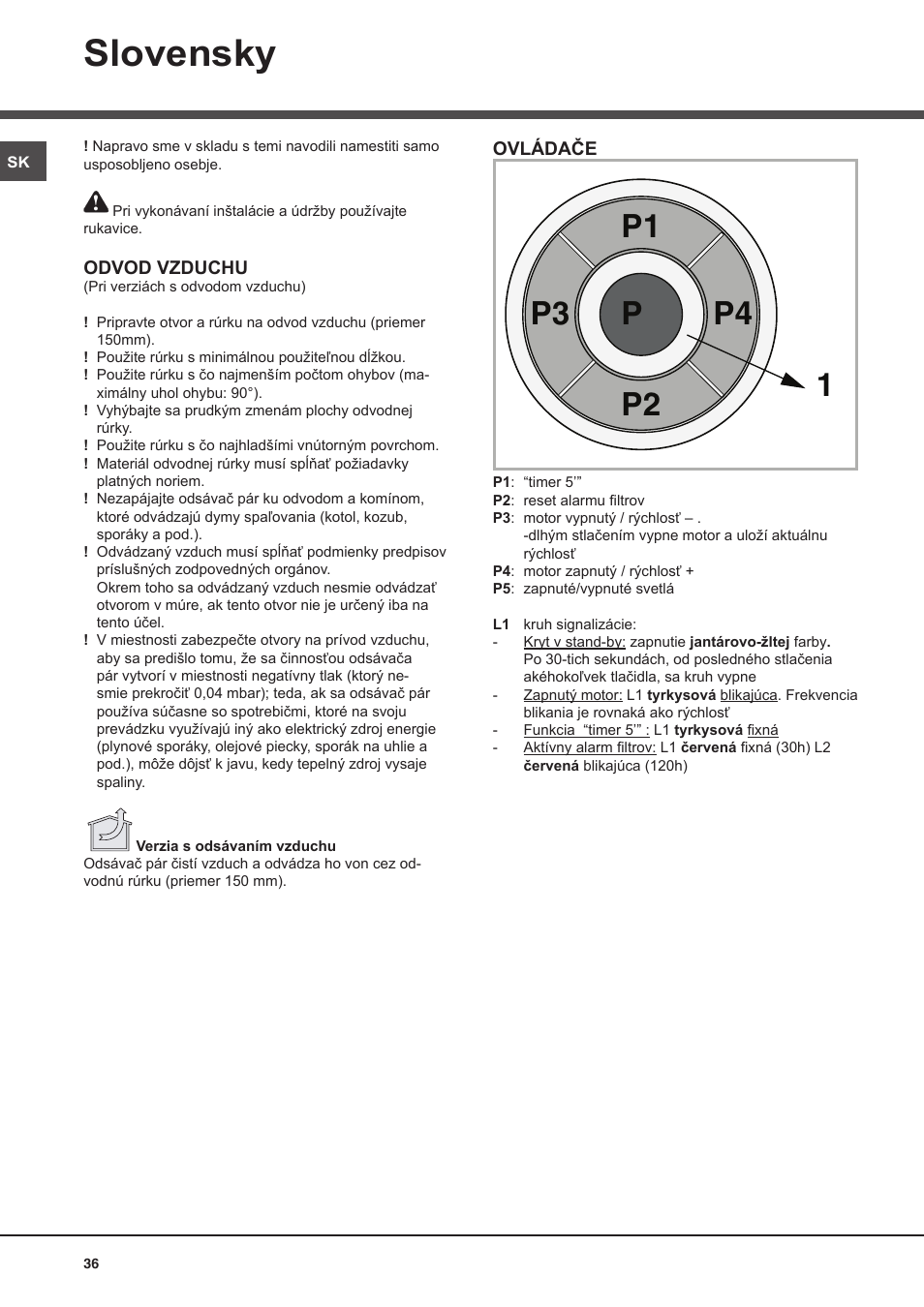 Slovensky | Best CIRRUS User Manual | Page 36 / 40