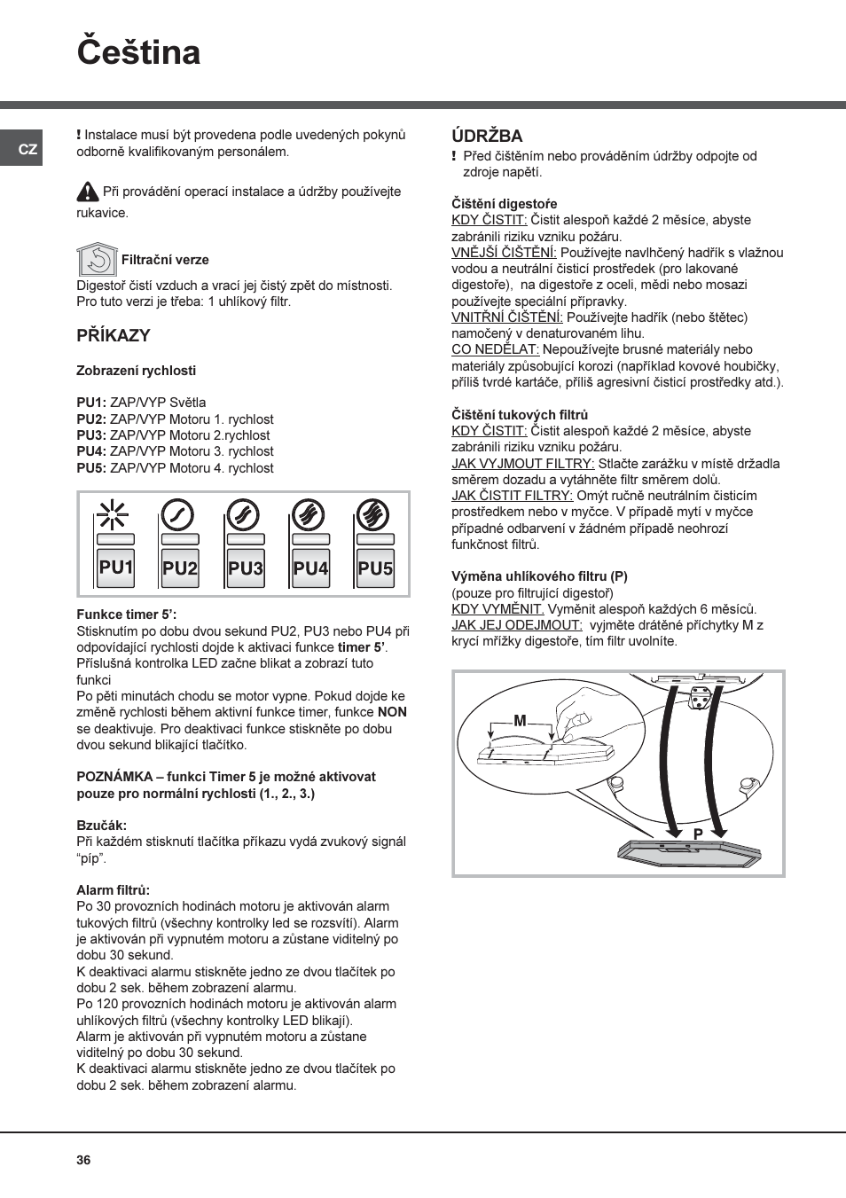 Čeština | Best VERTIGO DOUBLE User Manual | Page 36 / 40