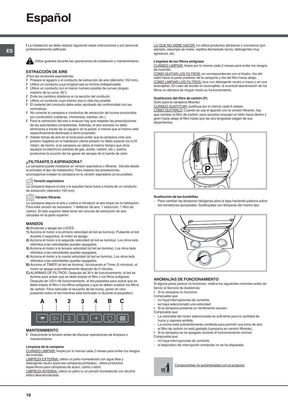 Español | Best COMPACT DISK User Manual | Page 16 / 20