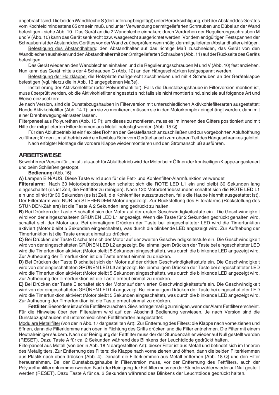 Arbeitsweise | Best GI203 User Manual | Page 5 / 20
