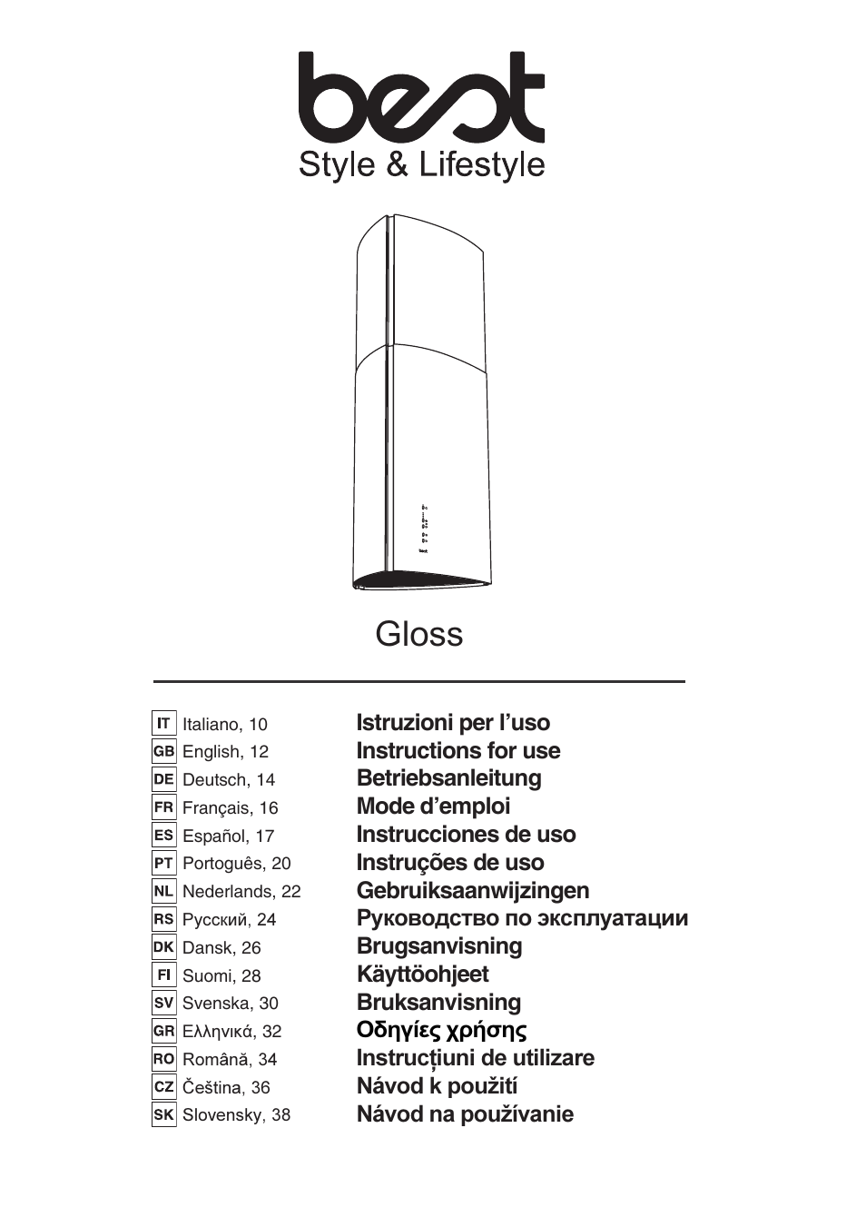 Best GLOSS User Manual | 40 pages