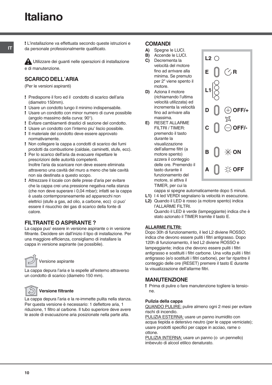 Italiano | Best GLOSS User Manual | Page 10 / 40