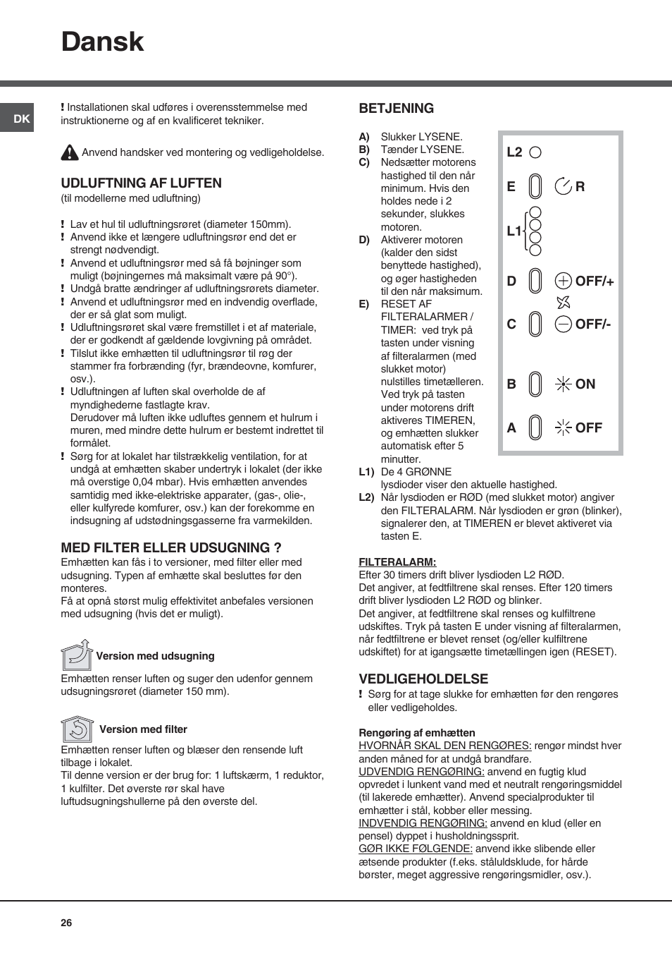 Dansk | Best GLOSS User Manual | Page 26 / 40