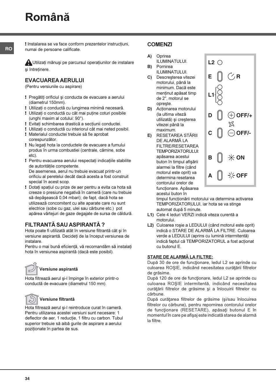 Română | Best GLOSS User Manual | Page 34 / 40