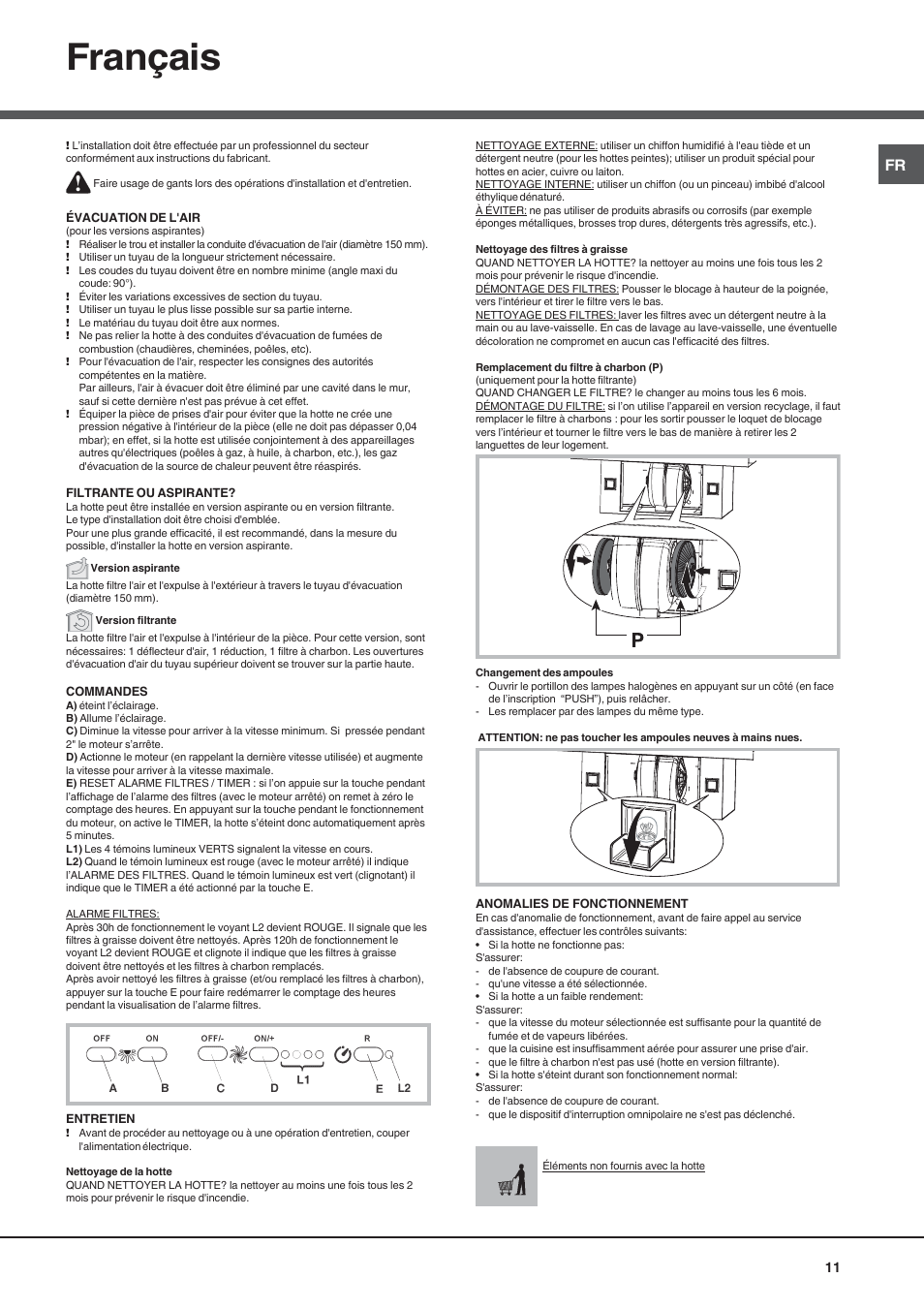 Français | Best KB700 User Manual | Page 11 / 16