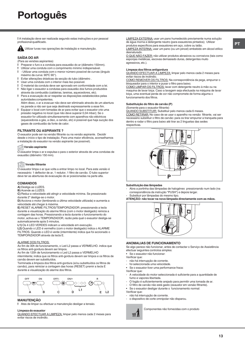 Portoguês | Best KB700 User Manual | Page 13 / 16