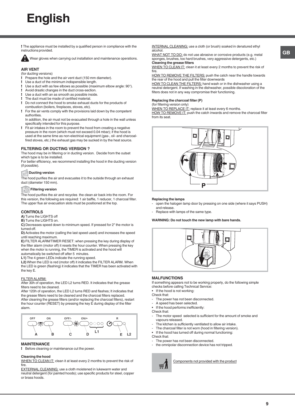 English | Best KB700 User Manual | Page 9 / 16