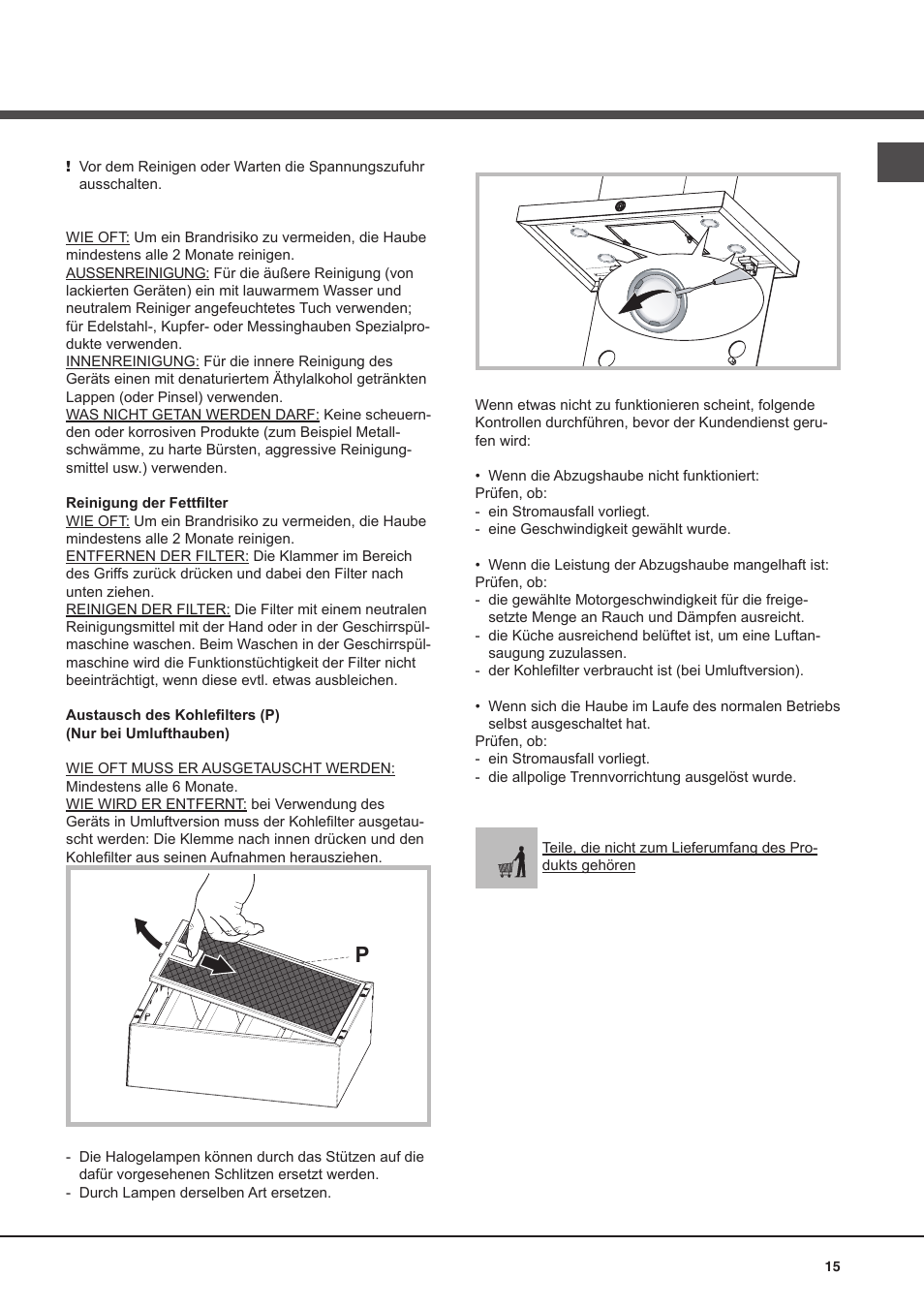 Wartung, Betriebsstörungen | Best POLAR User Manual | Page 15 / 40