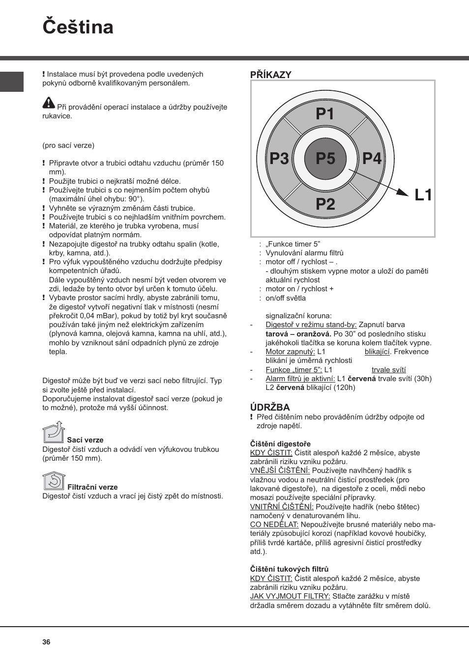 Čeština | Best POLAR User Manual | Page 36 / 40