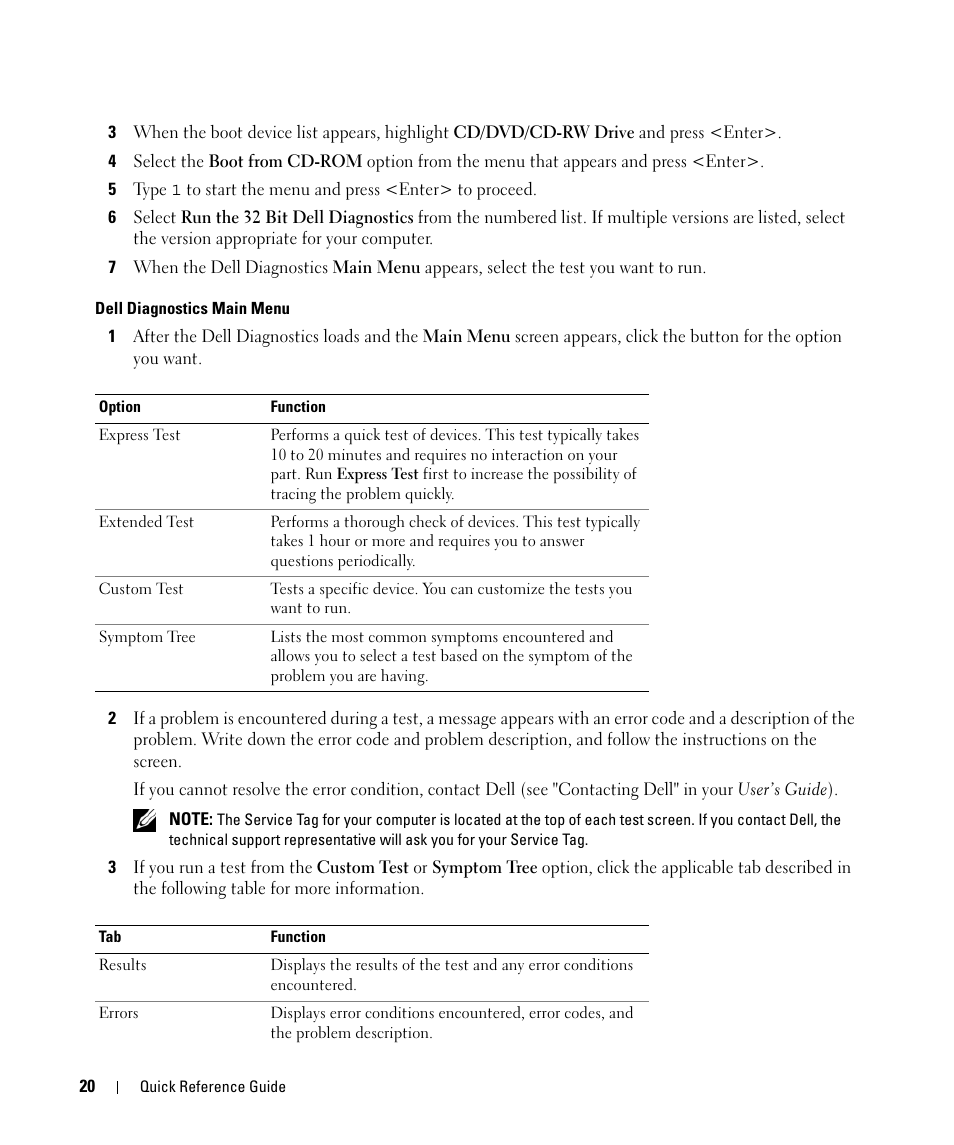 Dell Latitude D520 User Manual | Page 20 / 124