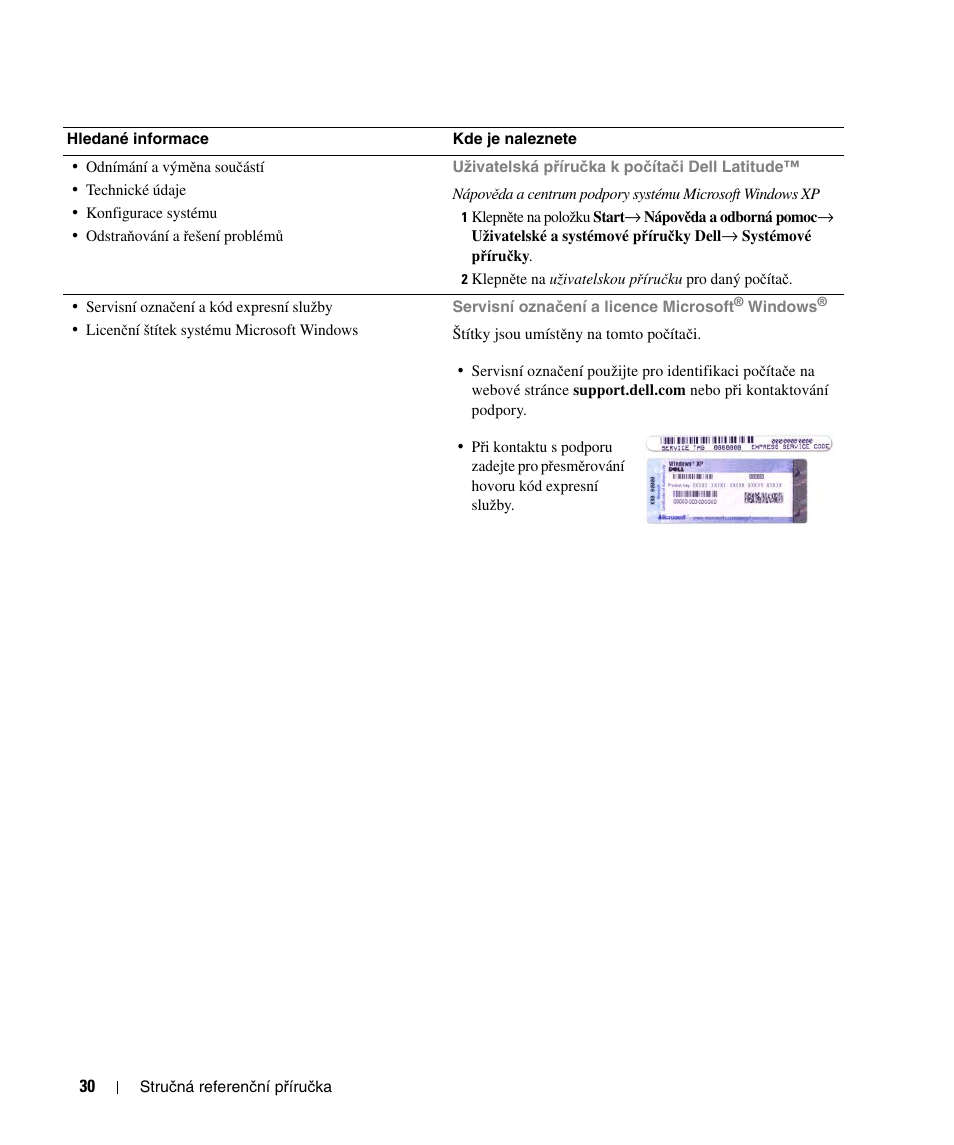 Dell Latitude D520 User Manual | Page 30 / 124