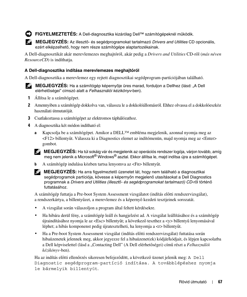 Dell Latitude D520 User Manual | Page 67 / 124