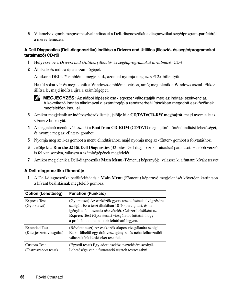 Dell Latitude D520 User Manual | Page 68 / 124