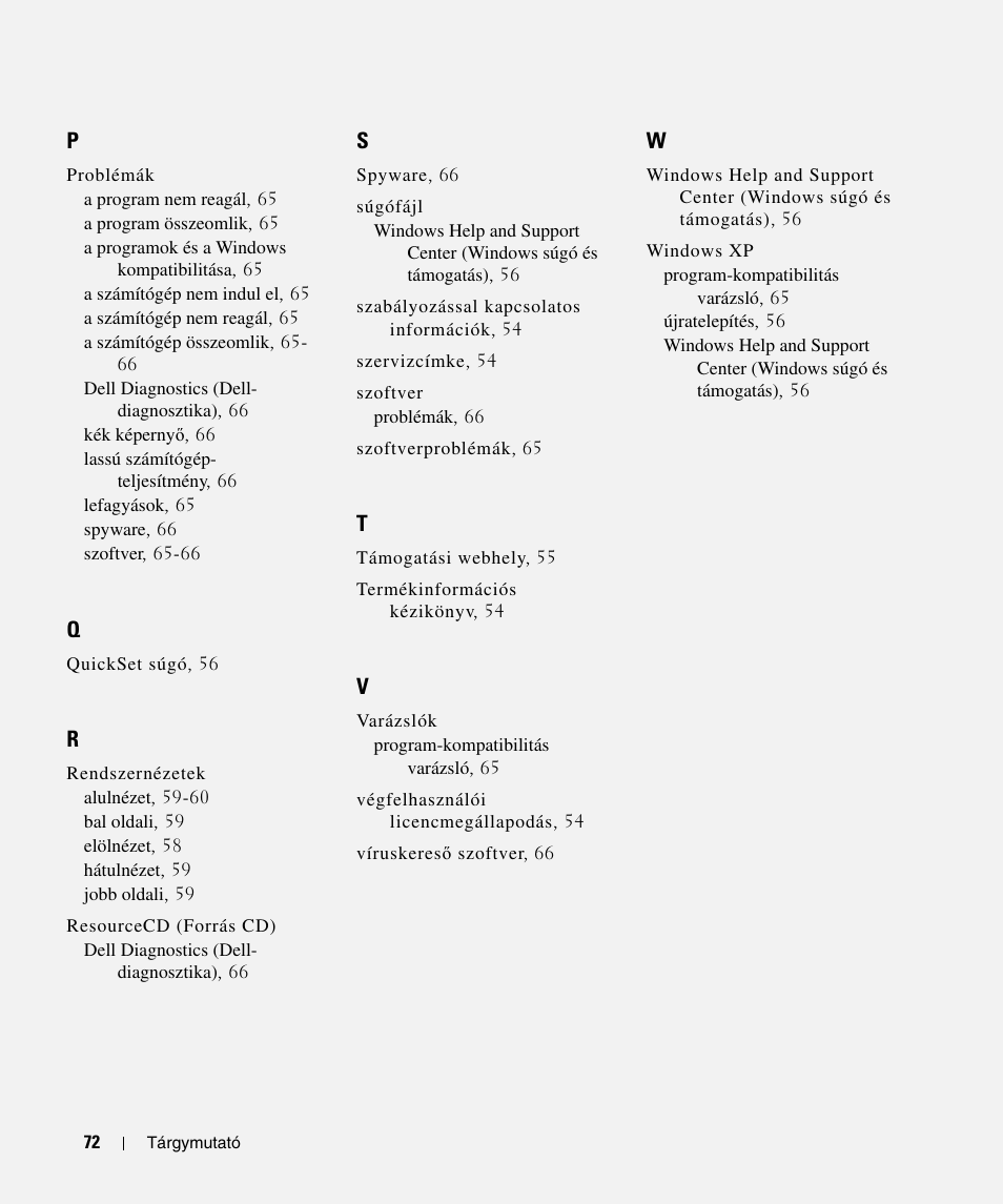 Dell Latitude D520 User Manual | Page 72 / 124