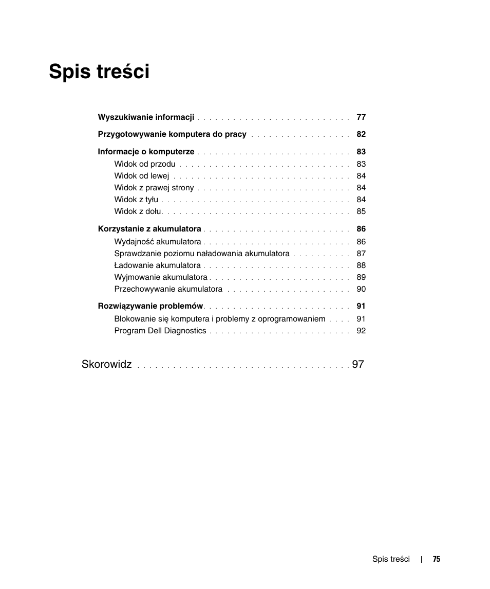 Dell Latitude D520 User Manual | Page 75 / 124