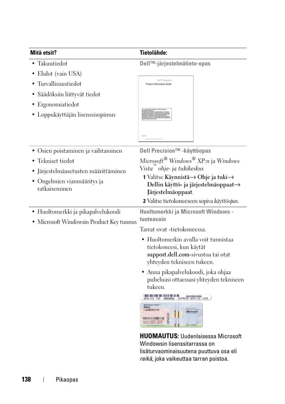 Dell Precision T3400 User Manual | Page 138 / 608