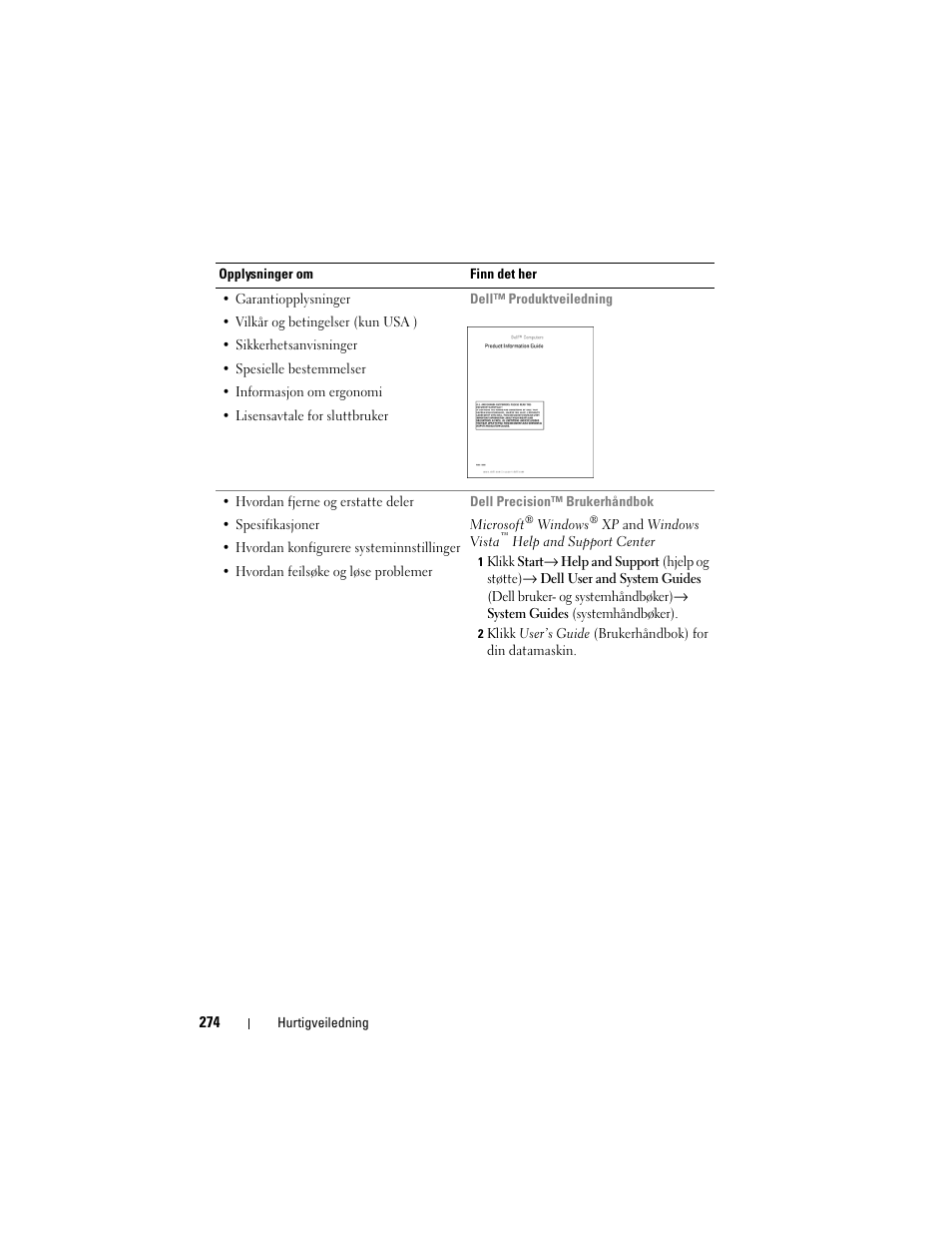 Dell Precision T3400 User Manual | Page 274 / 608