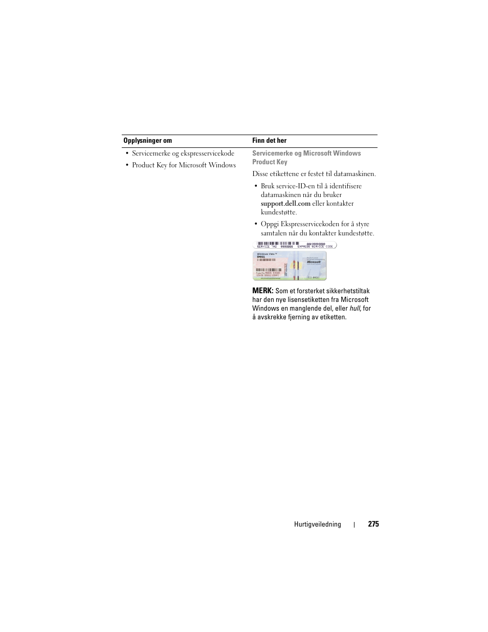 Dell Precision T3400 User Manual | Page 275 / 608