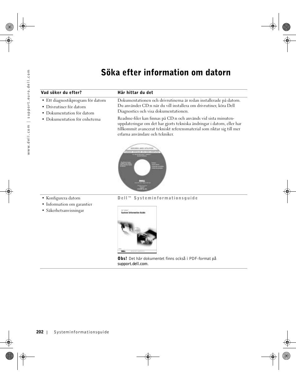 Söka efter information om datorn | Dell Latitude X300 User Manual | Page 304 / 346